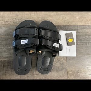 Suicoke Moto Cab Black Sandals Slides